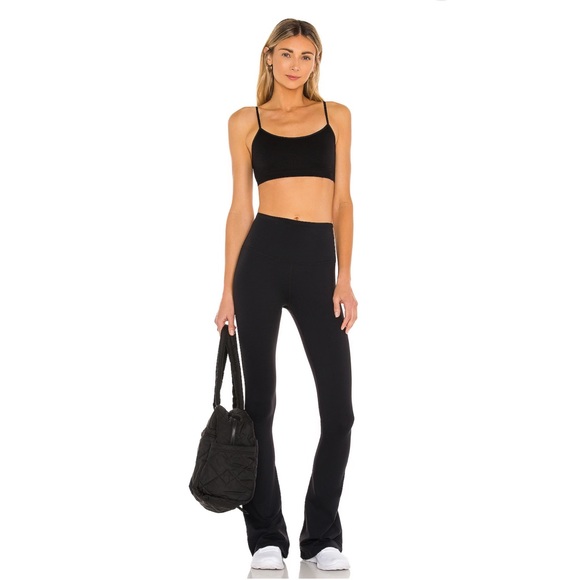 Splits59 Raquel High Waist Flare Legging in Black XXL Short - Picture 3 of 11